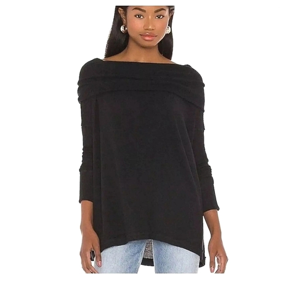 FREE PEOPLE We The Free Juicy ribbed Long Sleeve Top. Size  S NWT